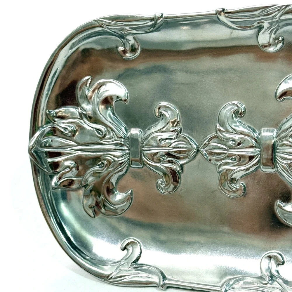 Arthur Court Fleur de Lis Catch All Tray Plate Key Holder 7